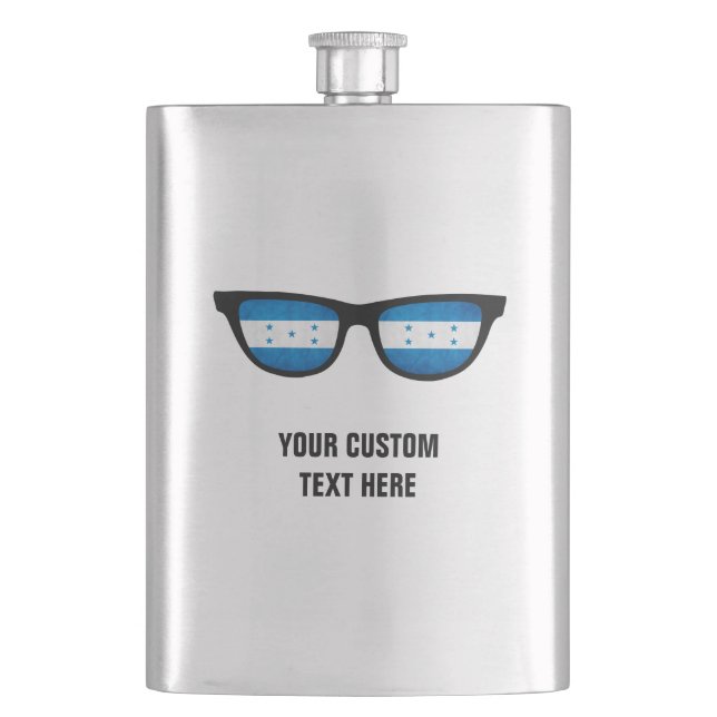 Petaca Matraz personalizado de Honduras Shades (Anverso)
