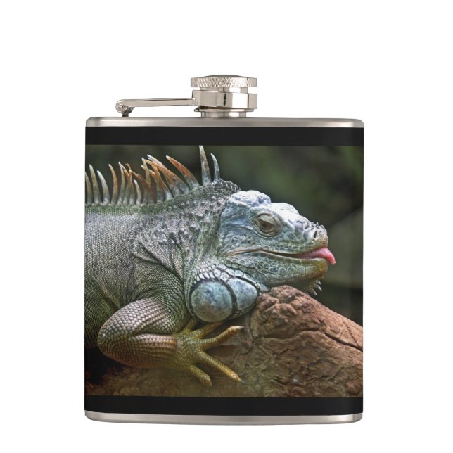 Petaca Matraz personalizado de Iguana (Anverso)