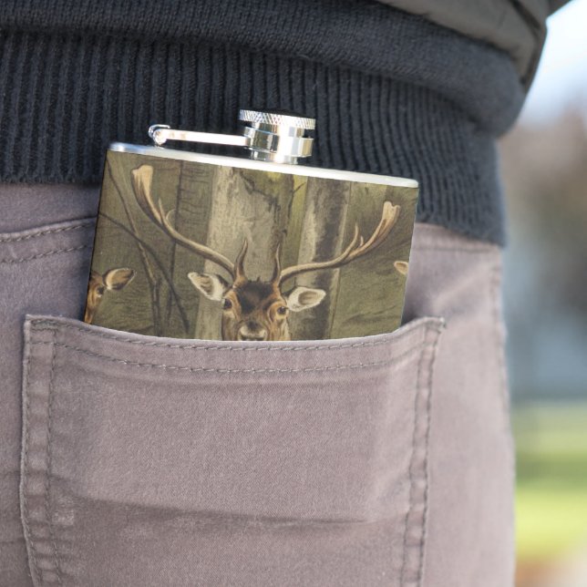 Petaca Matraz personalizado de las antorchas de ciervo ru (In Situ)