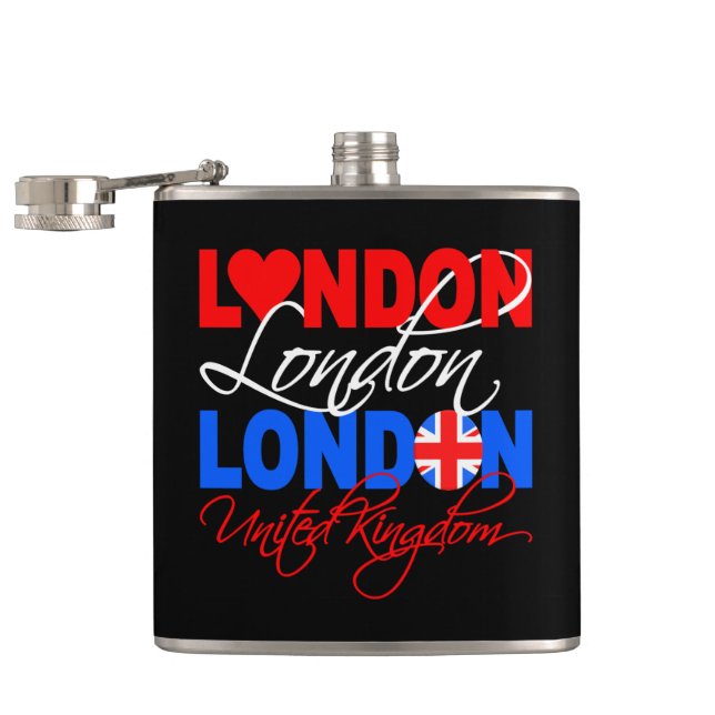 Petaca Matraz personalizado de Londres (Abierto)