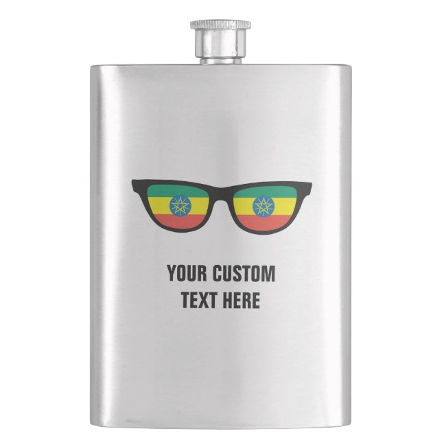 Petaca Matraz personalizado de los Shades etíopes (Anverso)