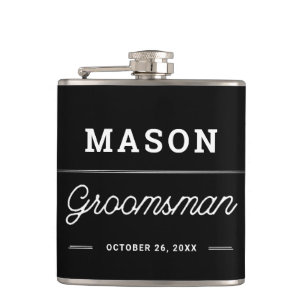 Petaca Matraz personalizado de regalo de Groomsmen