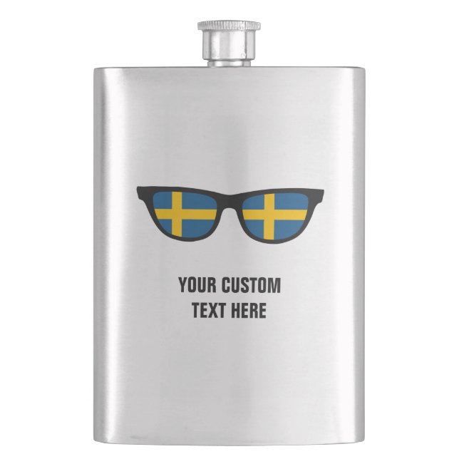 Petaca Matraz personalizado de Shades sueco (Anverso)