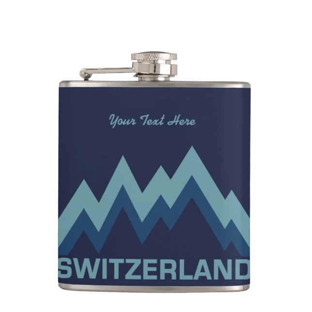 Petaca matraz personalizado de SUIZA (Anverso)