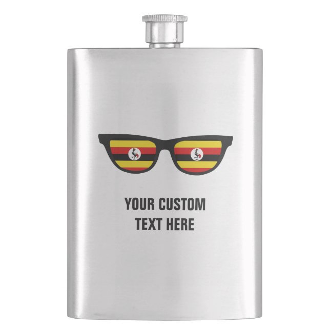 Petaca Matraz personalizado de Uganda Shades (Anverso)