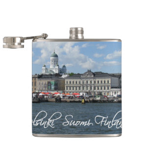Petaca Matraz personalizado del puerto de Helsinki