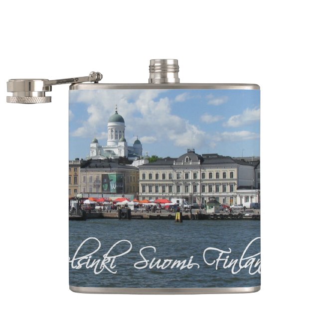 Petaca Matraz personalizado del puerto de Helsinki (Abierto)