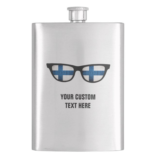 Petaca Matraz personalizado finlandés Shades (Anverso)