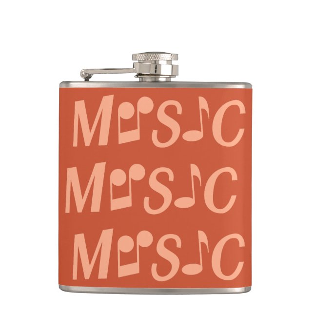 Petaca Matraz personalizado MUSICAL (Anverso)