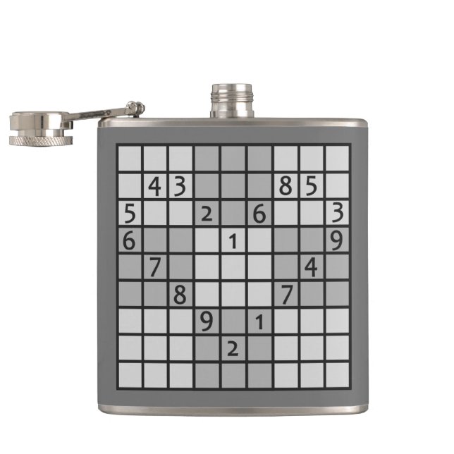 Petaca Matraz personalizado SUDOKU (Abierto)