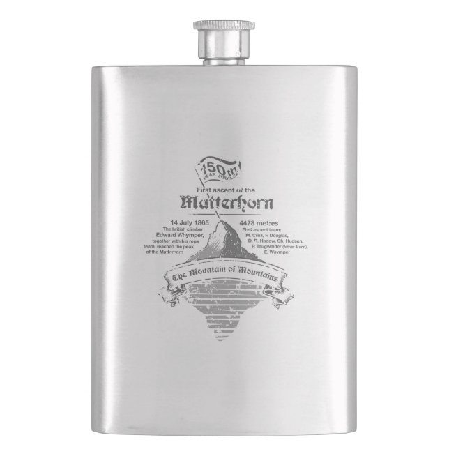 Petaca Matterhorn 150 años Jubilee GRAY (Anverso)