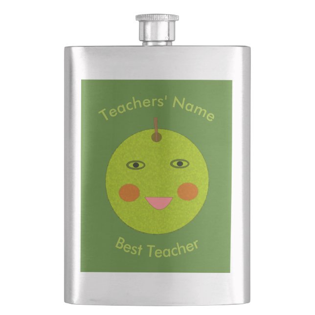 Petaca Máximo profesor feliz Personalizado de Apple (Anverso)
