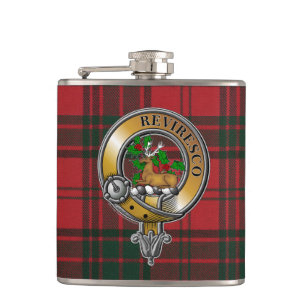Petaca Maxwell Tartan & Badge