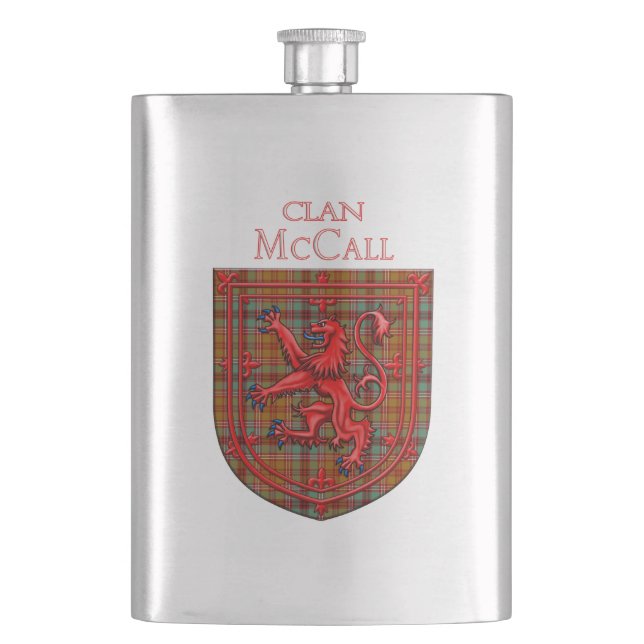Petaca McCall Tartan Scottish Plaid Lion Rampant (Anverso)