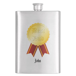 Petaca Medalla Cinta Mejor Papá Día del Padre
