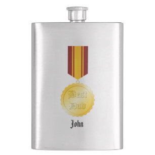 Petaca Medalla de broche Mejor Papá Día del Padre