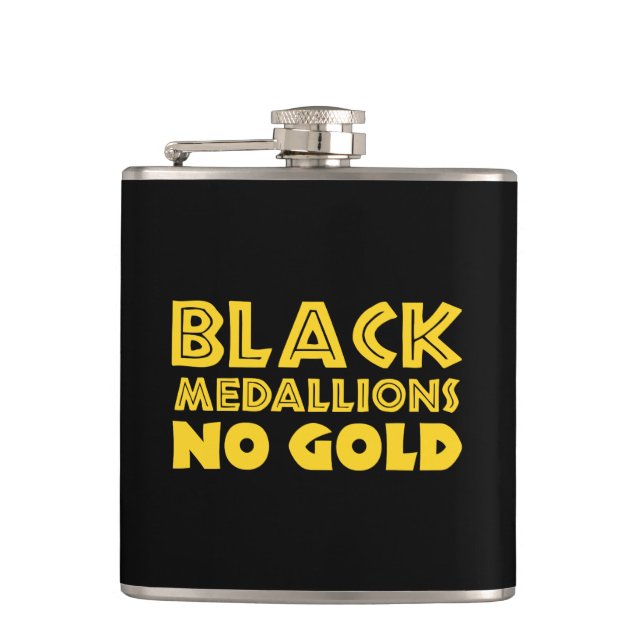 PETACA MEDALLONES NEGROS SIN ORO (Anverso)