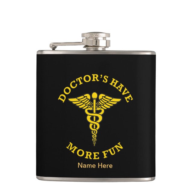 Petaca Médica Más Divertido Caduseo (Anverso)