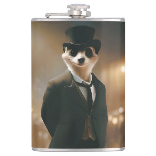 Petaca Meerkat Vestido Para El Evento Del Tiro Negro,