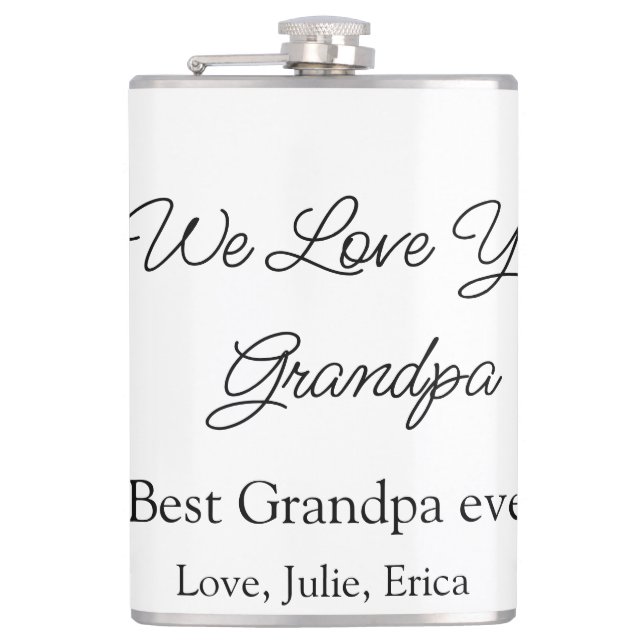 Petaca mejor abuelo siempre abuelos foto regalos clásicos (Anverso)