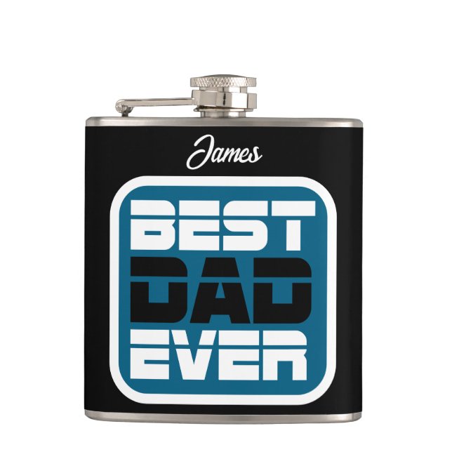 Petaca Mejor Camiseta de Papá Nunca (Anverso)