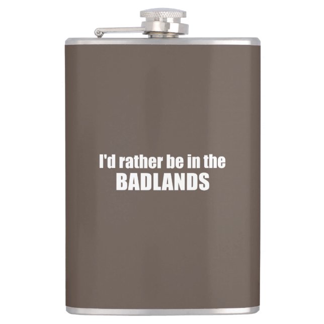 Petaca Mejor Estar en las Badlands (Anverso)