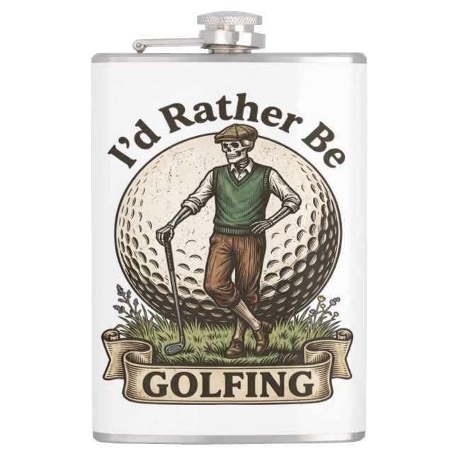Petaca Mejor estaría jugando golf (Anverso)
