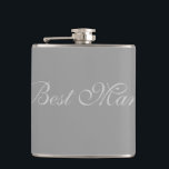Petaca Mejor Flask para hombre<br><div class="desc">Caramelo por el mejor hombre mostrado en plata. Personalizar este artículo o compra tal cual.</div>