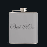 Petaca Mejor Flask para hombre<br><div class="desc">La máscara para el mejor hombre se muestra en tonos grises. Personalizar este artículo o compra tal cual.</div>