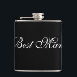 Petaca Mejor Flask para hombre<br><div class="desc">Cara para el mejor hombre mostrado en blanco/negro. Personalizar este artículo o compra tal cual.</div>