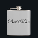 Petaca Mejor Flask para hombre<br><div class="desc">La máscara para el mejor hombre se muestra en un color gris con texto negro. Personalizar este artículo o compra tal cual.</div>