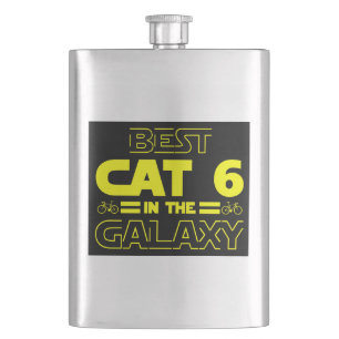 Petaca Mejor Gato 6 En La Galaxia