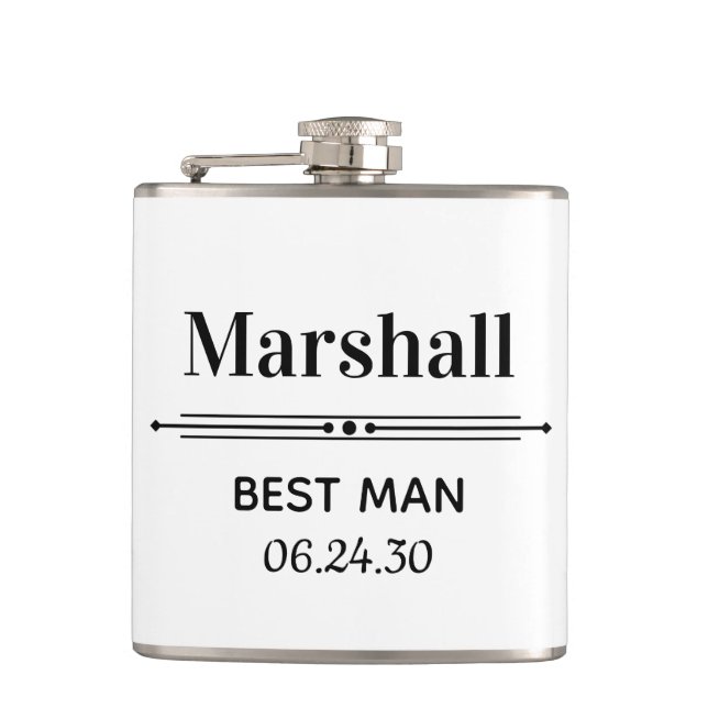 Petaca Mejor Hombre Personalizado (Anverso)