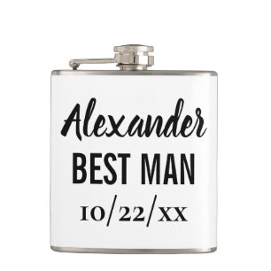 Petaca Mejor Hombres Bachelor Party Wedding Favor