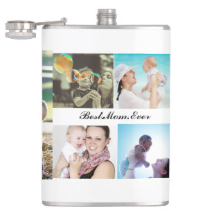 Petaca Mejor Mamá del Día de las Madres de los 6 Collages