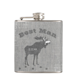 Petaca Mejor Moose Vintage para Hombre