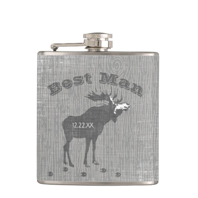 Petaca Mejor Moose Vintage para Hombre (Anverso)