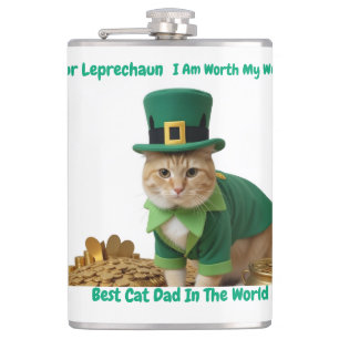 Petaca Mejor padre gato irlandés del mundo