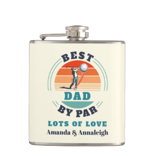 Petaca Mejor Papá De Par Personalizado Retro De Daughs Go