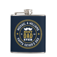 Mejor Papá Día del Padre en la Insignia Retro Vint