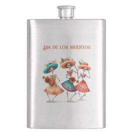 Petaca Melodía de los Muertos Bailarines, personalizado