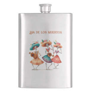 Petaca Melodía de los Muertos Bailarines, personalizado