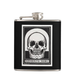 Petaca Memento Mori Skull Art