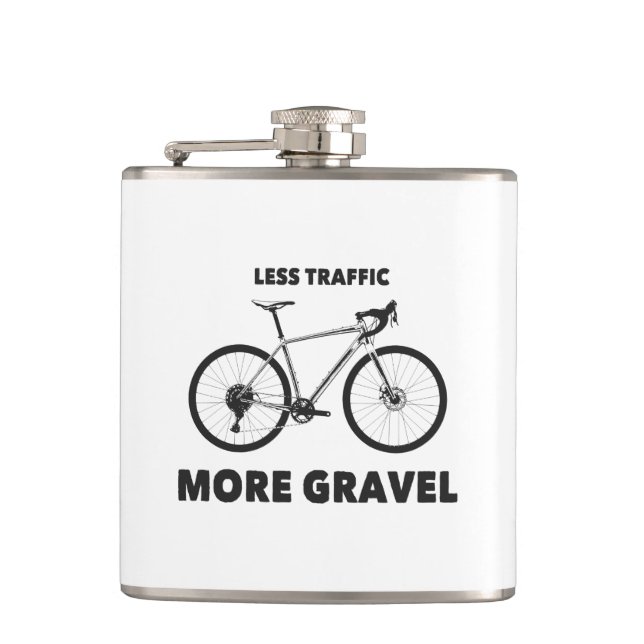Petaca Menos Tráfico Más Grava (Anverso)