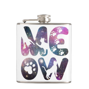 Petaca Meow - Diseño de siluetas para gatos y pinturas