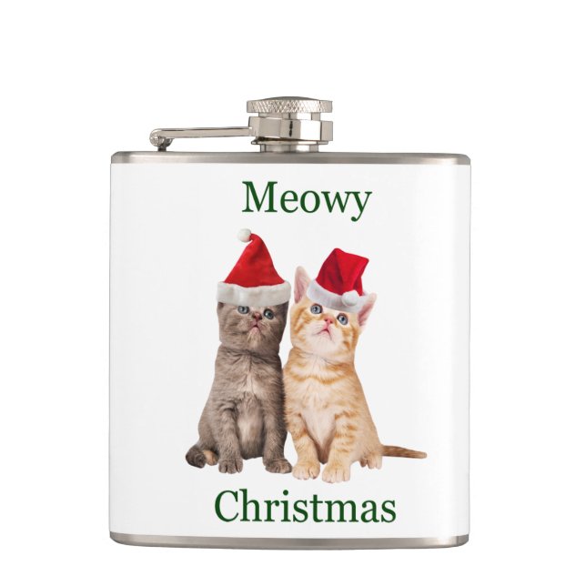 Petaca Meowy Navidades Kitten Flask (Anverso)