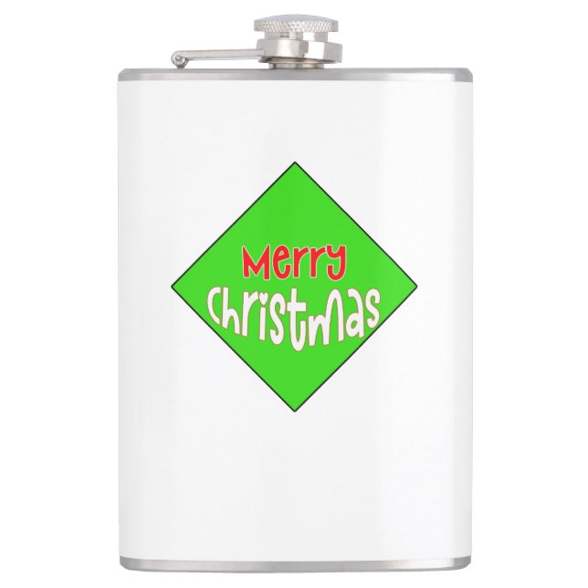 Petaca Merry Christmas Flask – Festive Holiday Gift (Anverso)
