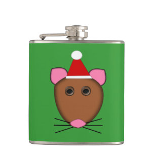 Petaca Merry Christmas Mouse Flask