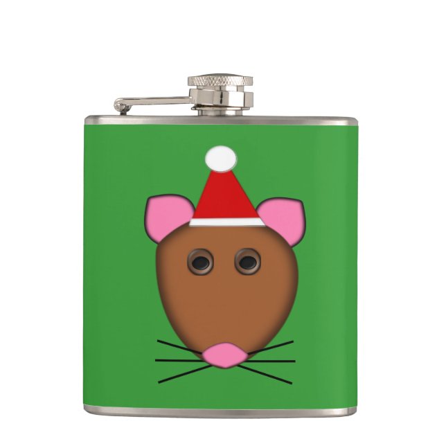 Petaca Merry Christmas Mouse Flask (Anverso)
