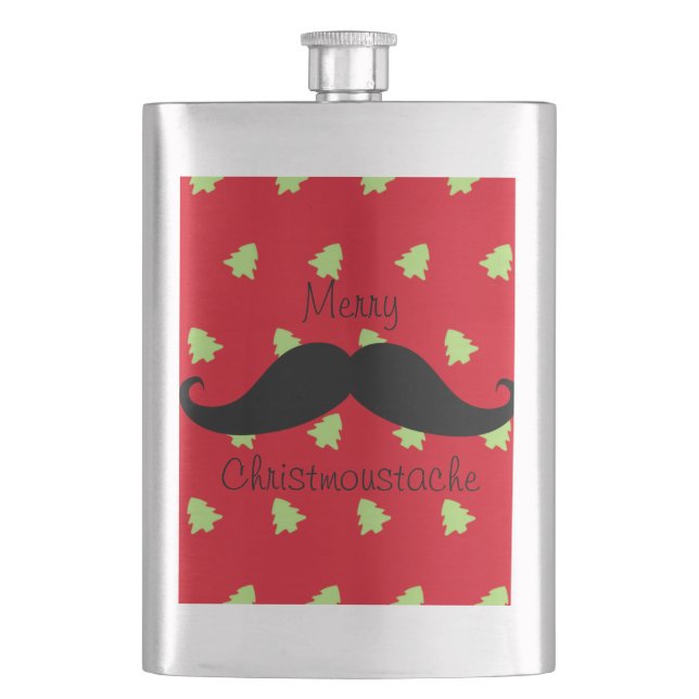 Petaca Merry Christmustache (Anverso)
